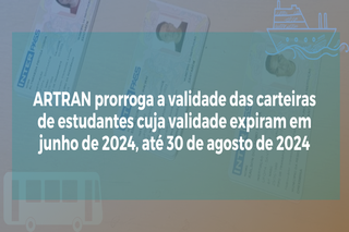 Novo vencimento vai até 30 de agosto deste ano