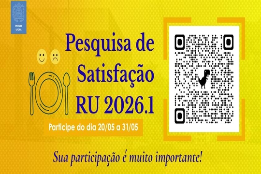 Comunidade acadêmica pode responder ao formulário entre os dias 20 e 31 de maio; iniciativa busca subsidiar melhorias nos itens servidos diariamente