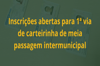 Cadastro poderá ser feito até 15 de maio.